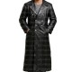 WW2 German Classic Officer Military Uniform Black Trench Coat