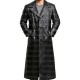 WW2 German Classic Officer Military Uniform Black Trench Coat