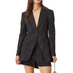 Yellowstone Beth Dutton (Kelly Reilly) Striped Blazer