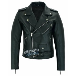 Men's black Leather Biker Jacket Men's black Leather Biker Jacket