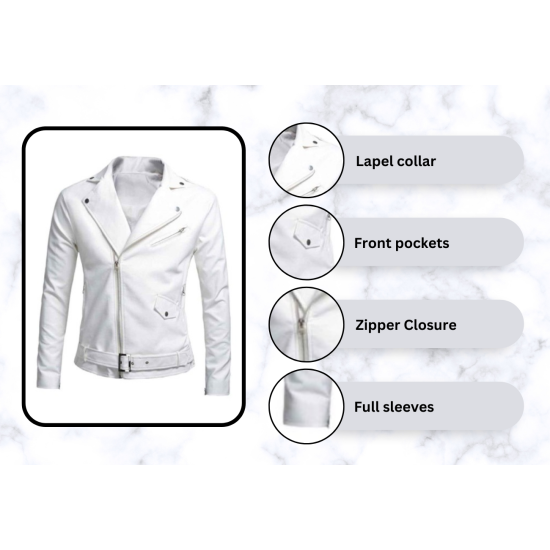 Fast and Furious 9 Letty Ortiz (Michelle Rodriguez) White Biker Jacket