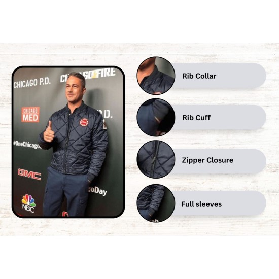 Chicago Fire Taylor Kinney (kelly Severide) Bomber Jacket