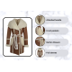 Women's Brown Shearling Leather Trench Coat