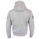 men's white leather jacket with hood